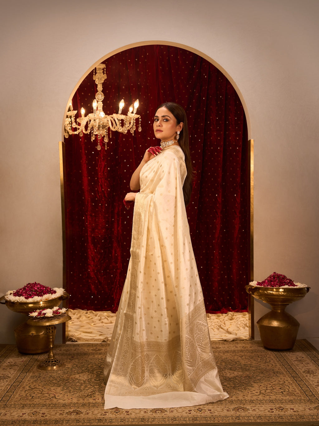 Chandra Prabha |  Pure Dupion Silk