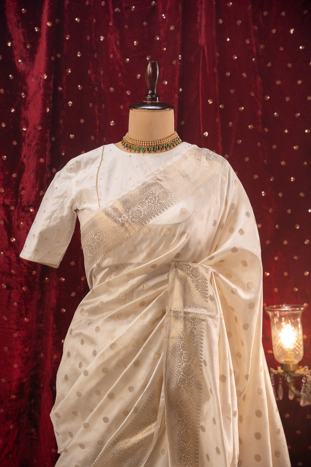 Chandra Prabha |  Pure Dupion Silk